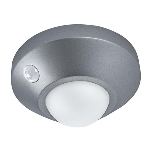 LED Nightlux Battery Powered Ceilling Light with Sensor Silver LED Nightlux Battery Powered Ceilling Light with Sensor Silver