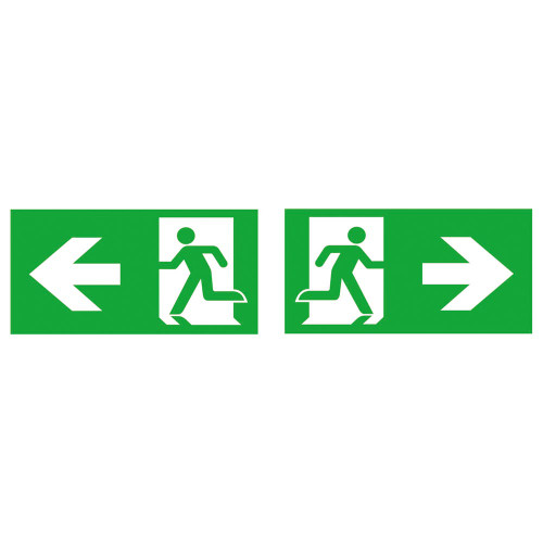 New Legend Left + Right for Emergency Exit Blade New Legend Left + Right for Emergency Exit Blade