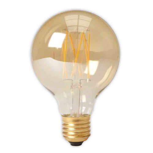 Calex 80mm LED Globe 240V 3.5W (25W eq.) E27 2100K Gold Dimmable Calex 80mm LED Globe 240V 3.5W (25W eq.) E27 2100K Gold Dimmable