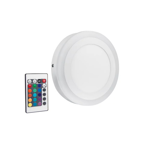 Ledvance LED Click Round Panel 200mm 18W 3000K and RGB in White Ledvance LED Click Round Panel 200mm 18W 3000K and RGB in White