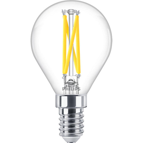 Philips LED P45 2.5W (25W eq.) SES Clear CRi90 2700K-2200K DimTone Philips LED P45 2.5W (25W eq.) SES Clear CRi90 2700K-2200K DimTone
