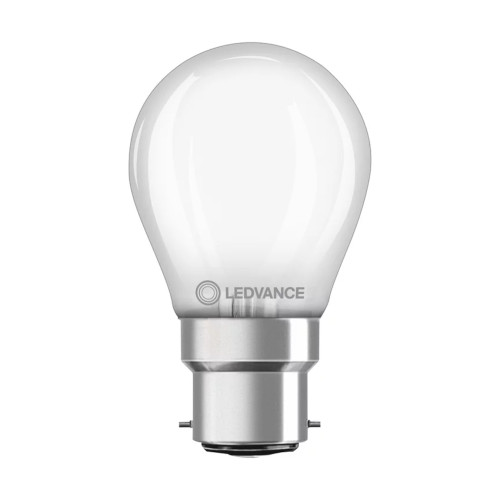 LED Golfball 45mm 4W (40W eqv.) B22d 2700K Opal Ledvance LED Golfball 45mm 4W (40W eqv.) B22d 2700K Opal Ledvance