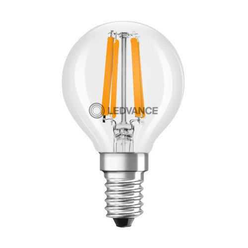 LED Golfball 45mm 4.2W (40W eqv.) E14 2700K CRi97 Clear Dimmable Ledvance LED Golfball 45mm 4.2W (40W eqv.) E14 2700K CRi97 Clear Dimmable Ledvance