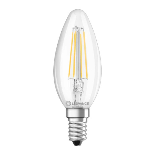LED Classic Filament Candle 4W (40W eqv.) E14 4000K Clear Ledvance LED Classic Filament Candle 4W (40W eqv.) E14 4000K Clear Ledvance