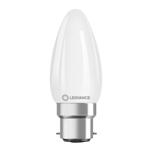 LED Filament Candle 4.8W (40W eqv.) B22d 2700K Opal Dimmable Ledvance LED Filament Candle 4.8W (40W eqv.) B22d 2700K Opal Dimmable Ledvance