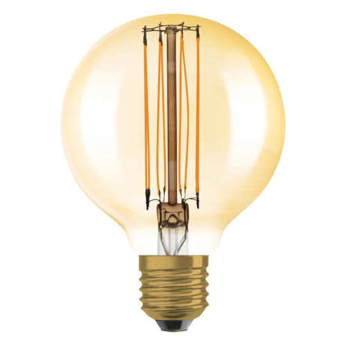Ledvance Vintage 1906 LED Globe 80mm 5.8W (40W eqv.) 2200K E27 Gold Ledvance Vintage 1906 LED Globe 80mm 5.8W (40W eqv.) 2200K E27 Gold
