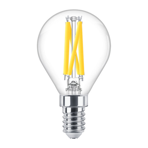 Philips LED Golfball 5.9W (60W eqv.) SES Clear Very Warm White 922-927 DimTone Philips LED Golfball 5.9W (60W eqv.) SES Clear Very Warm White 922-927 DimTone