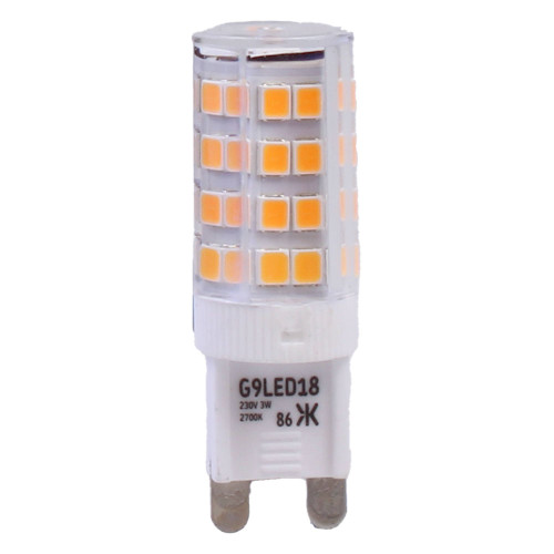 LED G9 Capsule 3W 3000K Clear Knightsbridge LED G9 Capsule 3W 3000K Clear Knightsbridge
