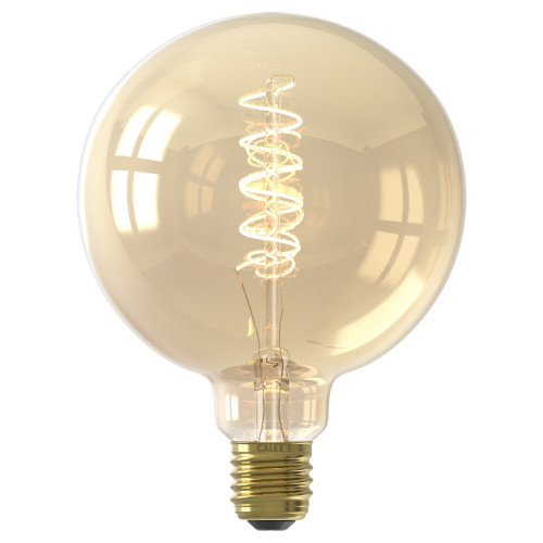 Calex LED Filament 125mm Globe 5.5W (40W eqv.) ES Gold 2100K Dimmable Calex LED Filament 125mm Globe 5.5W (40W eqv.) ES Gold 2100K Dimmable