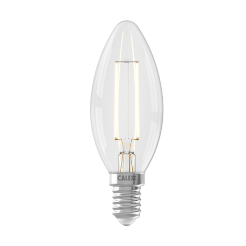 Calex LED Filament Candle 240V 4W (40W eqv.) E14 Clear Dimmable Calex LED Filament Candle 240V 4W (40W eqv.) E14 Clear Dimmable