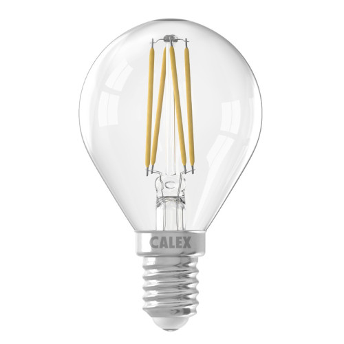 Calex Filament P45 240V 4.5W (40W eq.) E14 2700K Clear Dimmable Calex Filament P45 240V 4.5W (40W eq.) E14 2700K Clear Dimmable