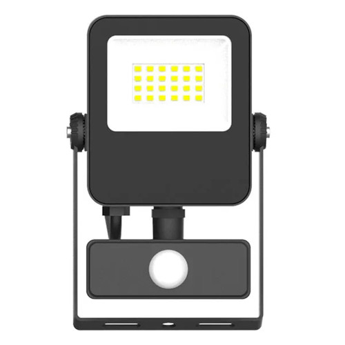 IP65 Slim LED Skyline Floodlight 10W 4000K 240V with PIR 
