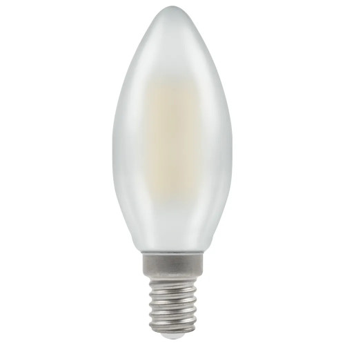 LED Filament Candle 5W (40W eqv.) E14 4000K Opal Dimmable Crompton LED Filament Candle 5W (40W eqv.) E14 4000K Opal Dimmable Crompton
