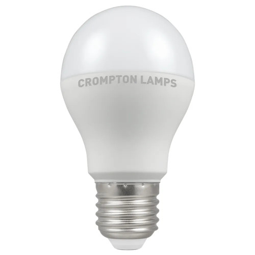 LED Thermal Plastic GLS 8.5W (60W eqv.) E27 Opal 4000K Dimmable Crompton LED Thermal Plastic GLS 8.5W (60W eqv.) E27 Opal 4000K Dimmable Crompton