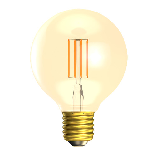 LED Vintage 80mm Globe 3.3W (35W eqv.) ES Gold 2200K Dimmable LED Vintage 80mm Globe 3.3W (35W eqv.) ES Gold 2200K Dimmable