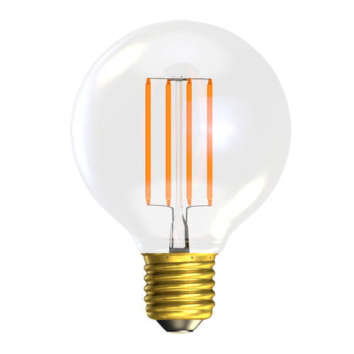 LED Filament 80mm Globe 3.3W (40W eqv.) ES Clear 2700K BEL LED Filament 80mm Globe 3.3W (40W eqv.) ES Clear 2700K BEL