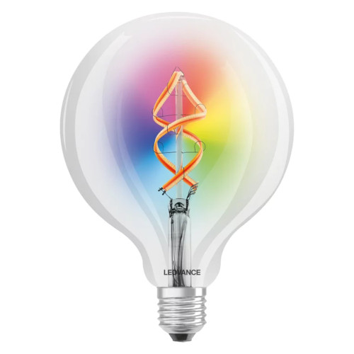 Wifi LED Filament Globe 125mm 4.5W (30W eqv.) E27 RGB Clear Dim Wifi LED Filament Globe 125mm 4.5W (30W eqv.) E27 RGB Clear Dim