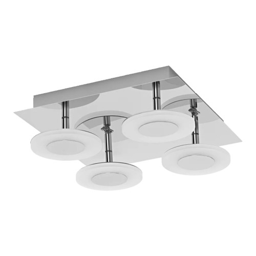 LED Smart WIFI Orbis Wave Tuneable 3000-6500K 4 x 6.5W Silver IP44 Dim LED Smart WIFI Orbis Wave Tuneable 3000-6500K 4 x 6.5W Silver IP44 Dim