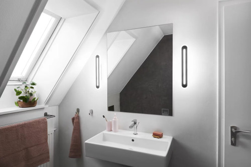 LED Smart WIFI Bath Light Tuneable 3000-6500K 17W Black IP44 Dim LED Smart WIFI Bath Light Tuneable 3000-6500K 17W Black IP44 Dim