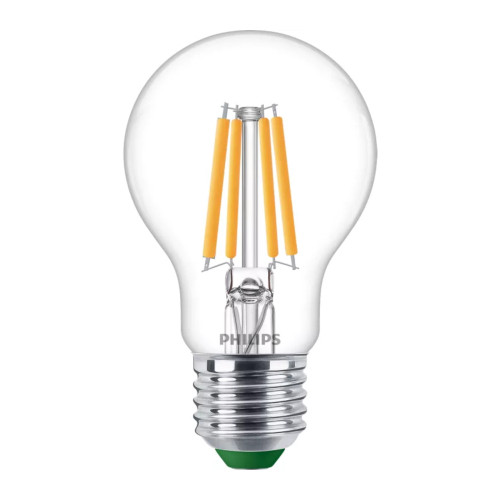LED Ultra Efficient GLS 2.3W (40W eq.) A60 E27 4000K Clear Philips LED Ultra Efficient GLS 2.3W (40W eq.) A60 E27 4000K Clear Philips