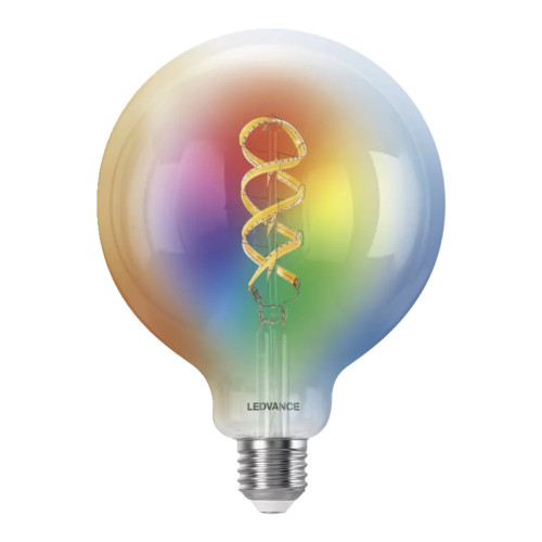 Wifi LED Filament Globe 125mm 4.8W (40W eqv.) E27 RGB & TW Clear Dim Wifi LED Filament Globe 125mm 4.8W (40W eqv.) E27 RGB & TW Clear Dim