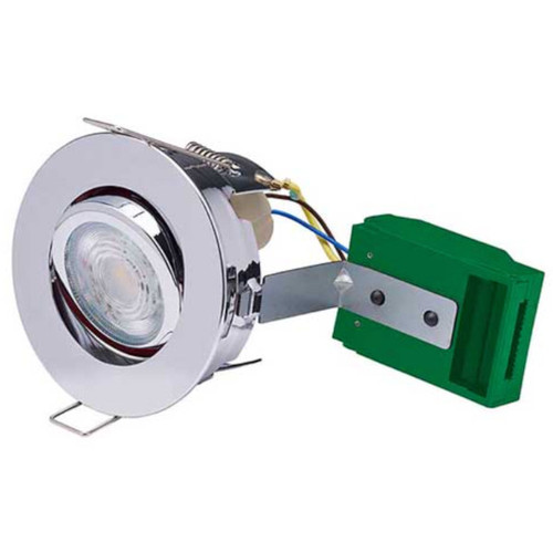 Bell Firestay Tilting Fire Rated Downlight Chrome (Bulb is not included)