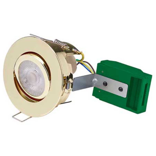 Bell Firestay Tilting Fire Rated Downlight Brass (Bulb is not included) Bell Firestay Tilting Fire Rated Downlight Brass (Bulb is not included)