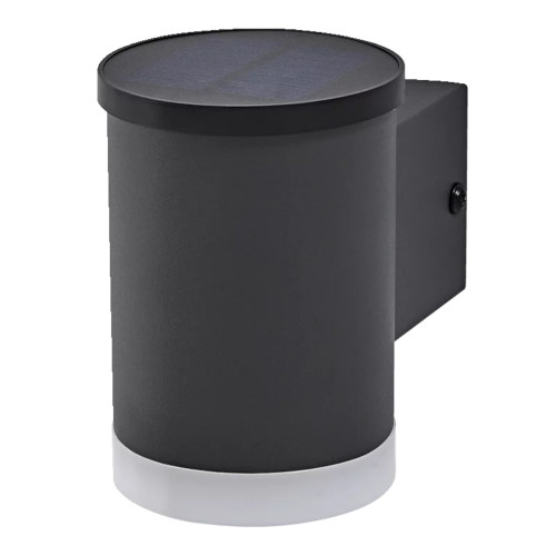 LED Grey Endura Wall Oxford Light Solar Powered 0.5W 3000K IP44 LED Grey Endura Wall Oxford Light Solar Powered 0.5W 3000K IP44