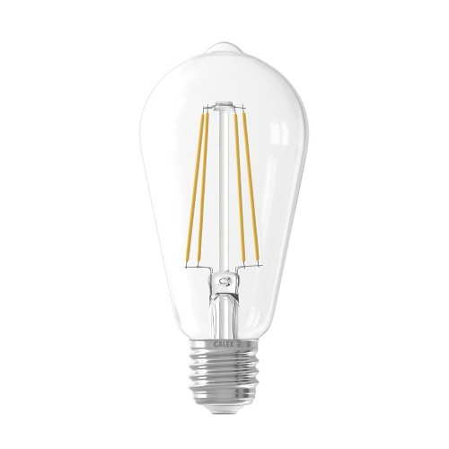 Calex LED Filament ST64 Lamp 4.5W (40W eq.) E27 Clear 2700K Dimmable Calex LED Filament ST64 Lamp 4.5W (40W eq.) E27 Clear 2700K Dimmable