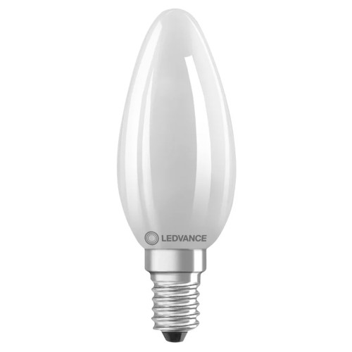 Ultra Efficient LED Candle 3.8W (60W eq.) 2700K E14 Frosted Ledvance Ultra Efficient LED Candle 3.8W (60W eq.) 2700K E14 Frosted Ledvance