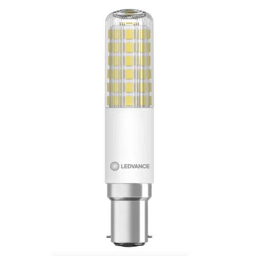 LED Tubular Lamp 8W (75W eq.) SBC 2700K Clear 18 X 90mm Dimmable LED Tubular Lamp 8W (75W eq.) SBC 2700K Clear 18 X 90mm Dimmable