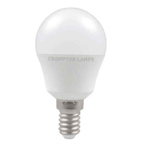 Crompton LED 45mm Round 5.5W E14 Cool White Opal Crompton LED 45mm Round 5.5W E14 Cool White Opal