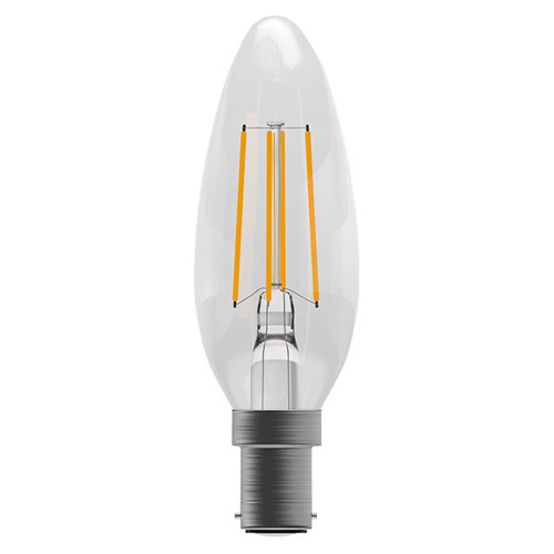 4W LED Filament Clear Candle SBC 2700K Dimmable 4W LED Filament Clear Candle SBC 2700K Dimmable