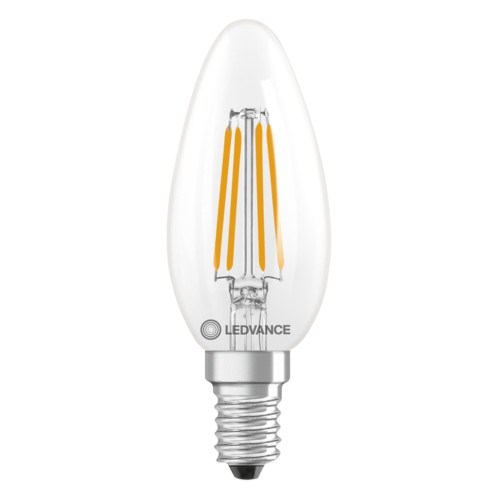 Energy Efficient LED Candle 2.5W (40W eqv.) E14 2700K Clear Dimmable Energy Efficient LED Candle 2.5W (40W eqv.) E14 2700K Clear Dimmable
