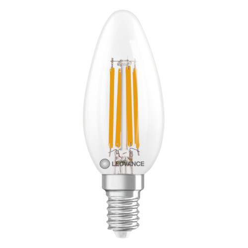 LED Filament Candle 3.4W (40W eq.) E14 2700K Clear Dimmable Ledvance LED Filament Candle 3.4W (40W eq.) E14 2700K Clear Dimmable Ledvance