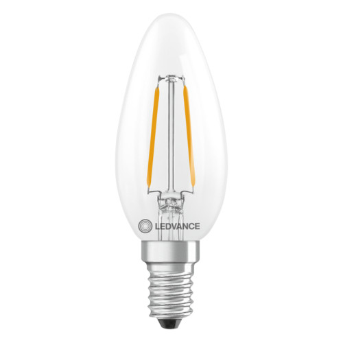 LED Filament Candle 1.8W (25W eq.) E14 2700K Clear Ledvance LED Filament Candle 1.8W (25W eq.) E14 2700K Clear Ledvance