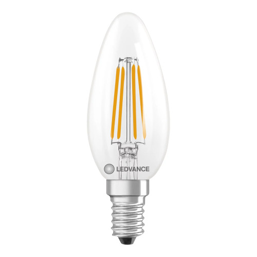 LED Value Candle Lamp 5.9W (60W eq.) E14 3000K Clear Ledvance LED Value Candle Lamp 5.9W (60W eq.) E14 3000K Clear Ledvance