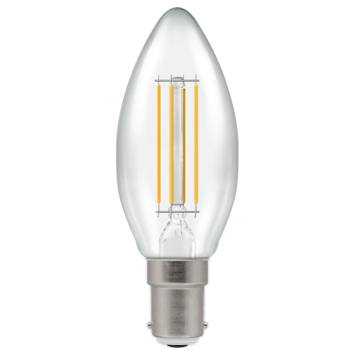 LED Filament Candle 6.5W (60W eq.) SBC 240V 4000K Clear LED Filament Candle 6.5W (60W eq.) SBC 240V 4000K Clear