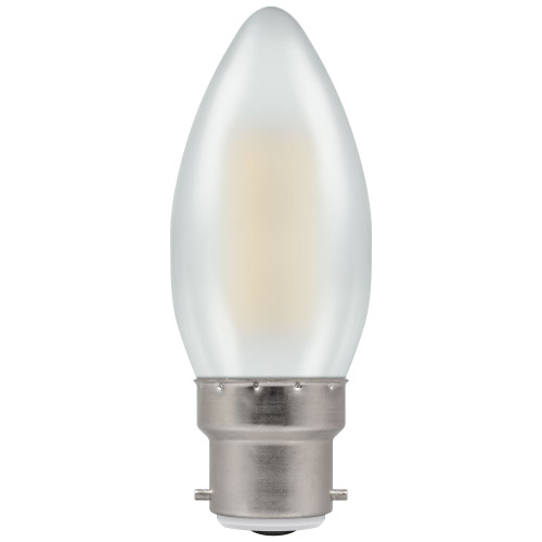 LED Filament Candle 4.2W (40W eq.) BC 240V 2700K Frosted Dimmable LED Filament Candle 4.2W (40W eq.) BC 240V 2700K Frosted Dimmable