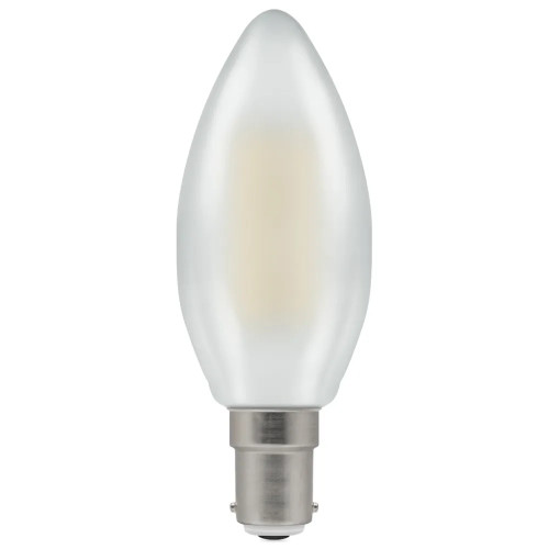 LED Filament Candle 4.2W (40W eq.) SBC 240V 2700K Frosted Dimmable LED Filament Candle 4.2W (40W eq.) SBC 240V 2700K Frosted Dimmable