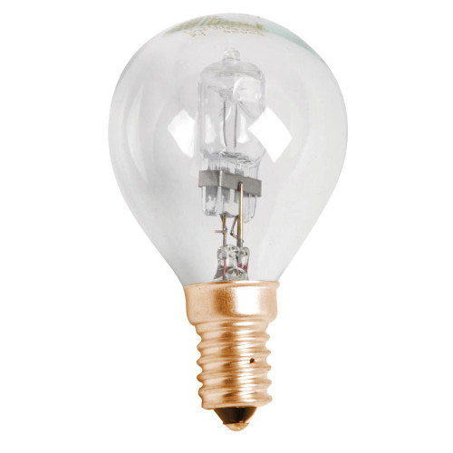 240V Eco Halogen Golf Ball 42W (60W) SES 2750K Clear Girard Sudron 240V Eco Halogen Golf Ball 42W (60W) SES 2750K Clear Girard Sudron