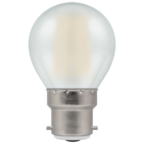 LED 45mm Round 6.5W (60W eq.) B22d Frosted 2700K Crompton LED 45mm Round 6.5W (60W eq.) B22d Frosted 2700K Crompton