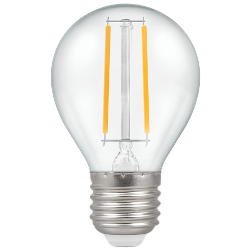 LED 45mm Round 2.2W (25W eq.) E27 Clear 2700K Crompton LED 45mm Round 2.2W (25W eq.) E27 Clear 2700K Crompton