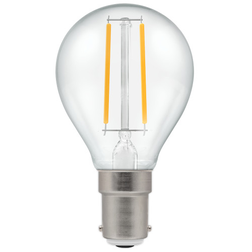LED 45mm Round 2.2W (25W eq.) B15d Clear 4000K Crompton LED 45mm Round 2.2W (25W eq.) B15d Clear 4000K Crompton