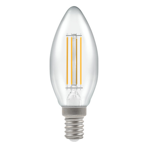 LED A CLass Filament Candle 2.2W (40W eq.) E14 Clear 3000K Crompton LED A CLass Filament Candle 2.2W (40W eq.) E14 Clear 3000K Crompton