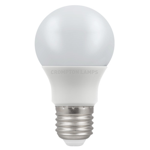 LED Thermal Plastic GLS 7W (60W eq.) E27 Opal 6500K Dimmable Crompton