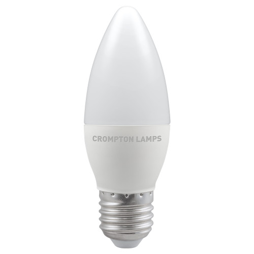 LED Thermal Plastic Candle 6.5W (60W eq.) ES 2700K Frosted Crompton LED Thermal Plastic Candle 6.5W (60W eq.) ES 2700K Frosted Crompton