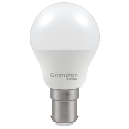 LED Thermal Plastic Golf Ball 2.2W (25W eq.) B15d Opal 6500K Crompton LED Thermal Plastic Golf Ball 2.2W (25W eq.) B15d Opal 6500K Crompton