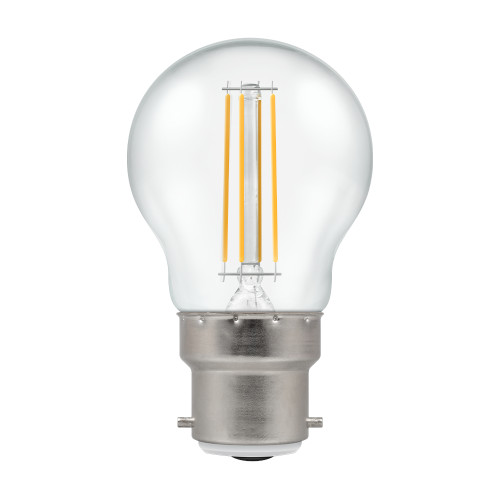 LED A-Class 45mm Round 2.2W (40W eq.) B22d Clear 3000K Crompton LED A-Class 45mm Round 2.2W (40W eq.) B22d Clear 3000K Crompton