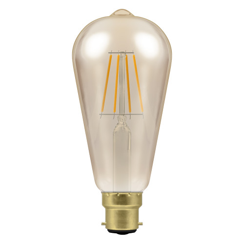 LED SR64 Squirrel Cage 4.5W (35W eq.) B22d Antique 2200K Dimmable LED SR64 Squirrel Cage 4.5W (35W eq.) B22d Antique 2200K Dimmable